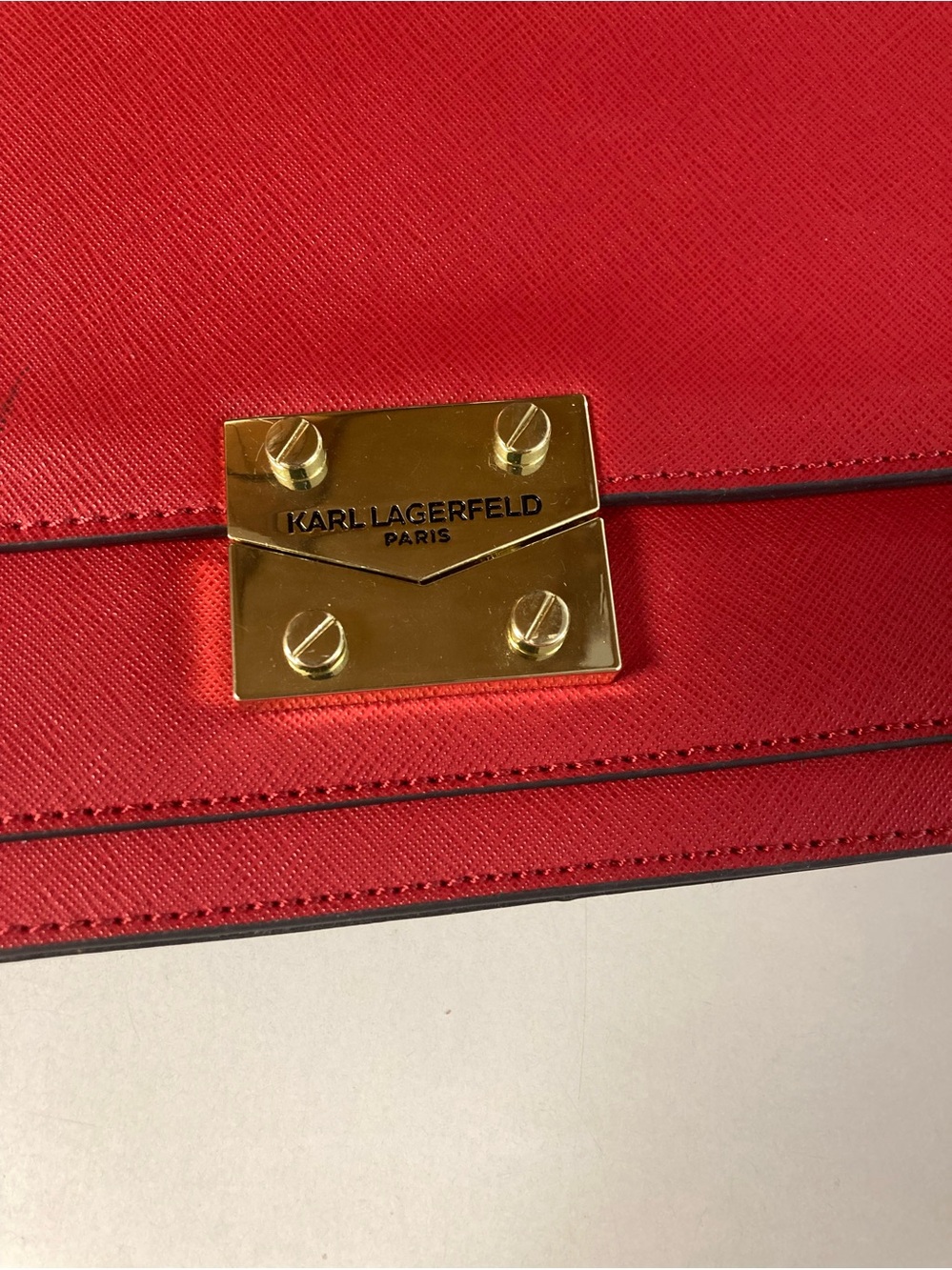 Karl Lagerfeld Red Envelope Purse - Picture 3 of 11